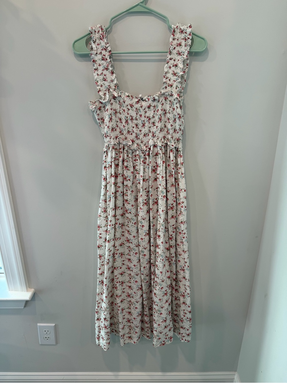 Smocked Top Floral Dress